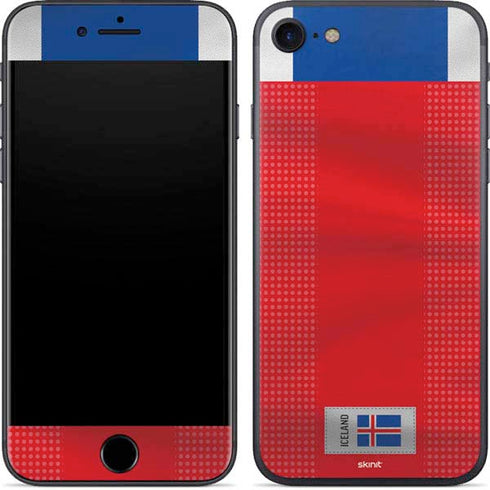 Iceland Soccer Flag iPhone 8 Skin